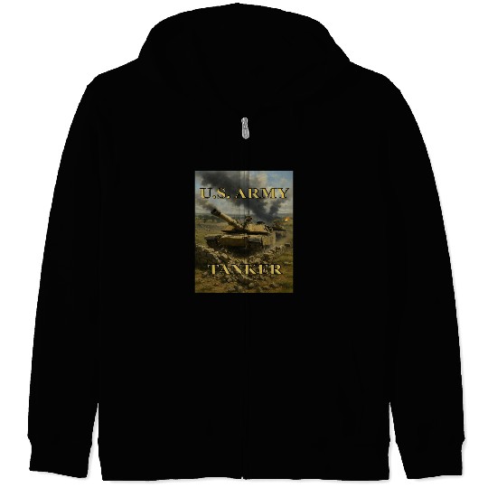 US Army Tanker Zip Hoodies