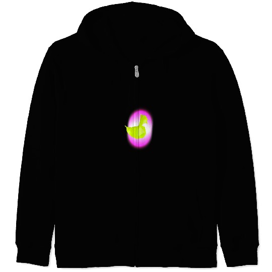 Duck Zip Hoodies, Neon, Fun Zip Hoodies, Abstract Duckli
