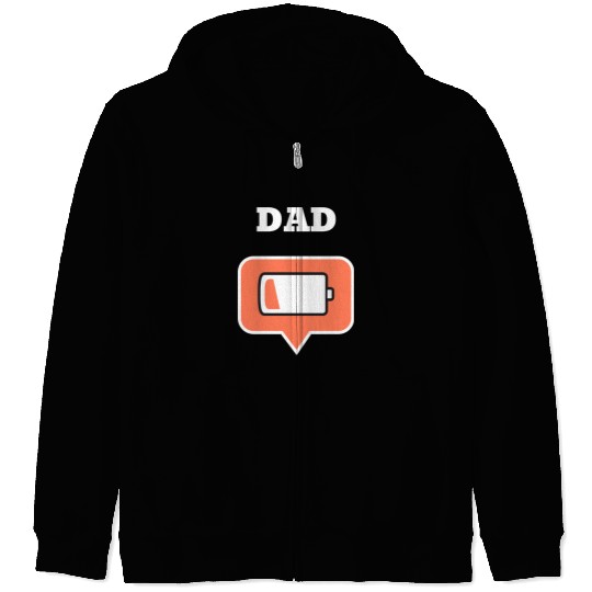 Dad Battery Zip Hoodies