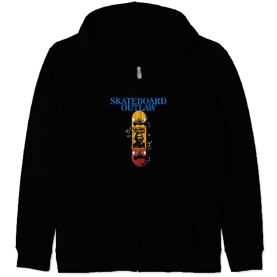 Skateboard Outlaw Zip Hoodies