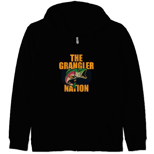 Grangler Nation (Rainbow Trout) Zip Hoodies
