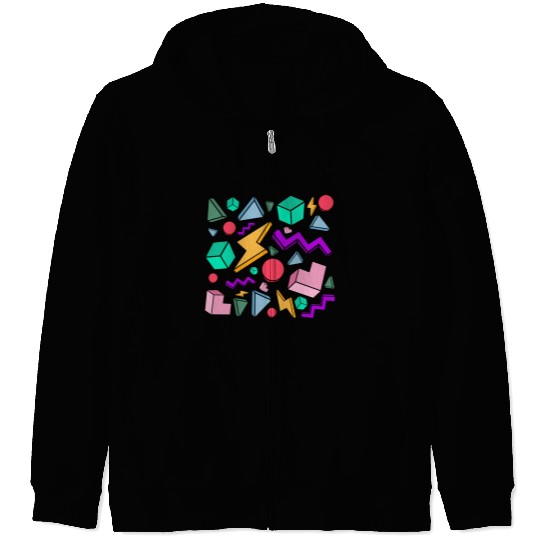 80s Aesthetic Vintage Retro Zip Hoodies