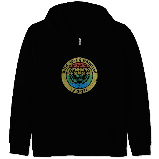 21st birthday Wild, free & untamed since 07/2004 Zip Hoodies