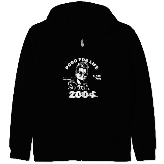 21st birthday Pogo for life since 07/2004 Zip Hoodies