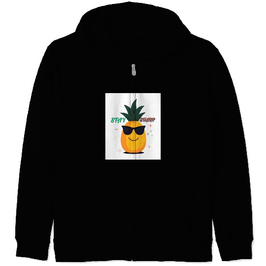“Stay Sharp” (Pineapple with Sunglasses) Zip Hoodies