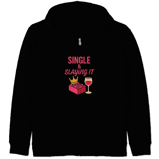 Single Mom Life Chaos Coordinator Wine Coffee Zip Hoodies