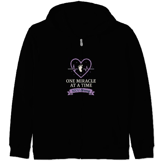 NICU Parent Pride Preemie Warrior Neonatal Zip Hoodies