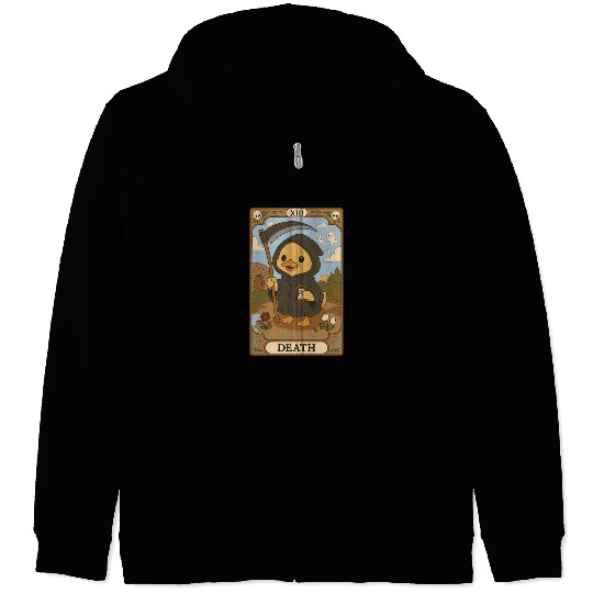 Duck Tarot - Death Zip Hoodies