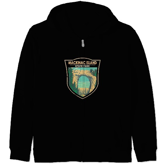 Mackinac Island Zip Hoodies