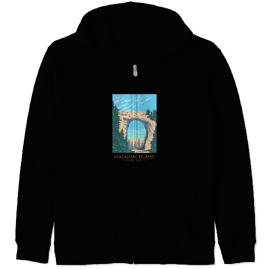 Mackinac Island Zip Hoodies