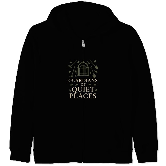 Cemetery Worker Groundskeeper Graveyard Memorial Zip Hoodies