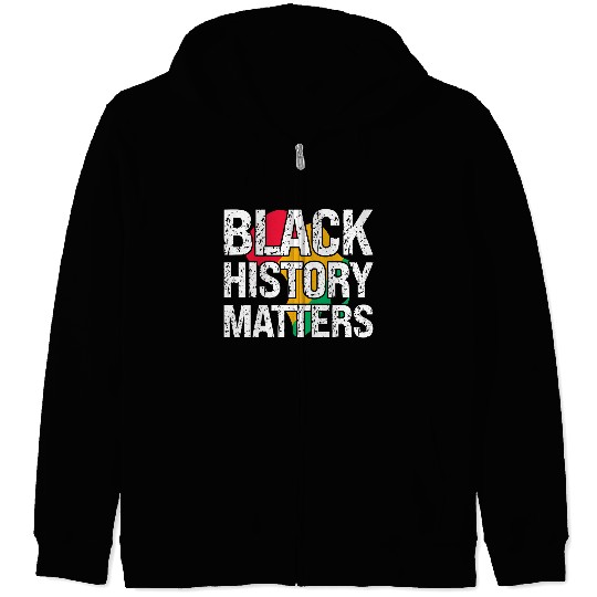 Black History Matters Zip Hoodies