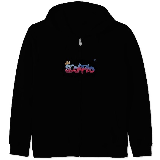 Scorpio Graffiti Zodiac Art Zip Hoodies