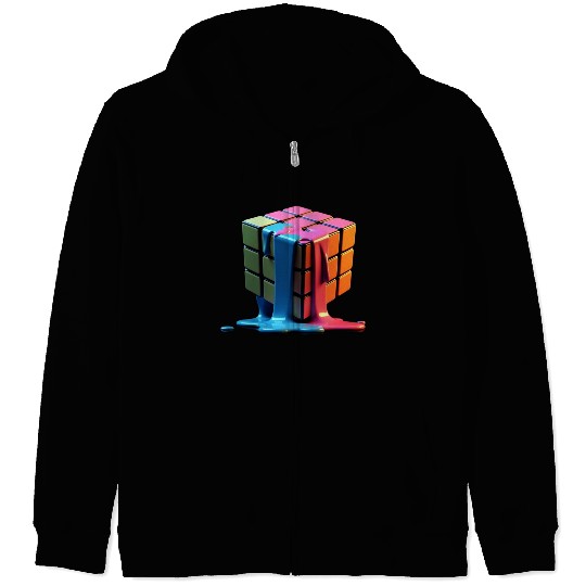 Rubiks Cube Zip Hoodies