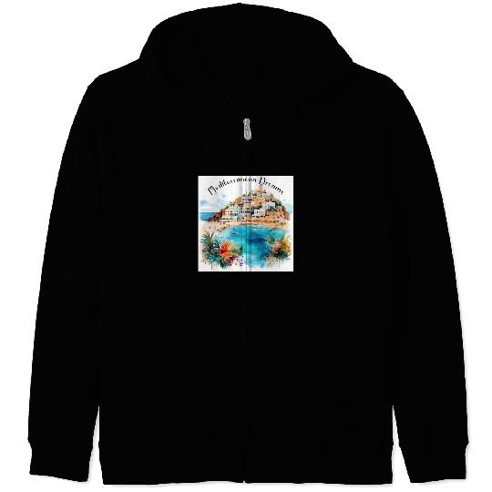 Mediterranean Dreams Zip Hoodies