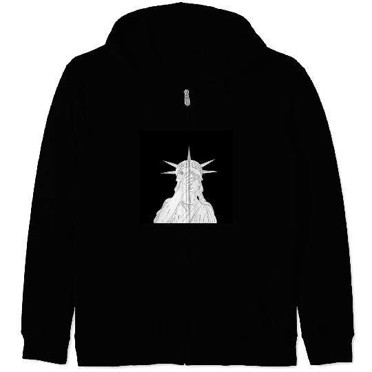 Oh the shame Statue of Liberty US for sale chaos Zip Hoodies