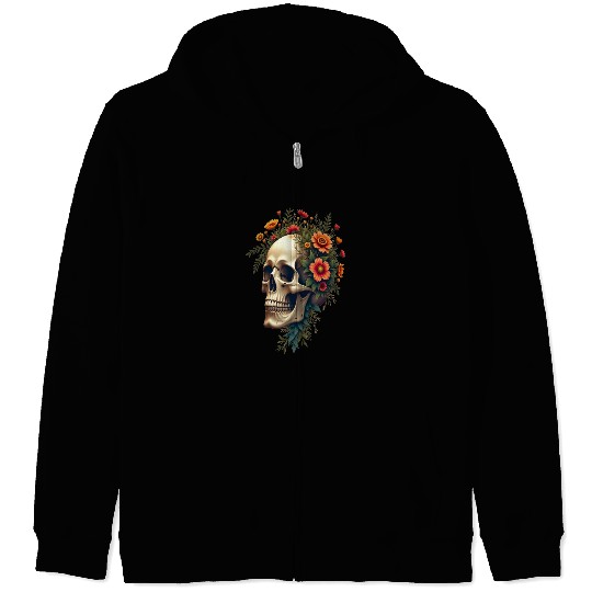 Eco Skull ❘ Nature Vibes ✦ Rebirth Zip Hoodies