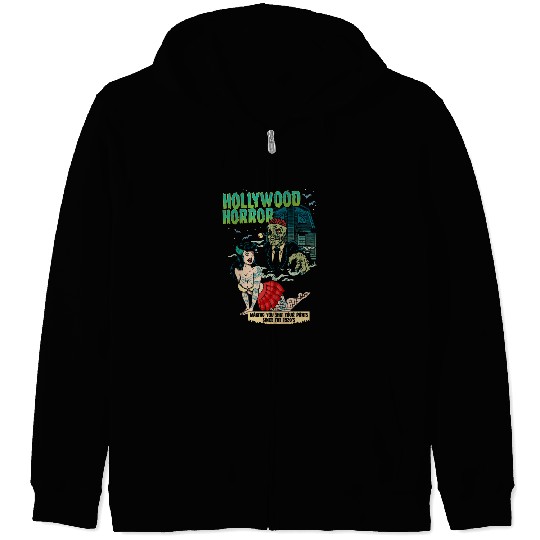 Hollywood Horror B-Movie Madness Zip Hoodies