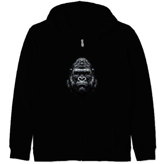 Primal Gaze Gorilla Zip Hoodies