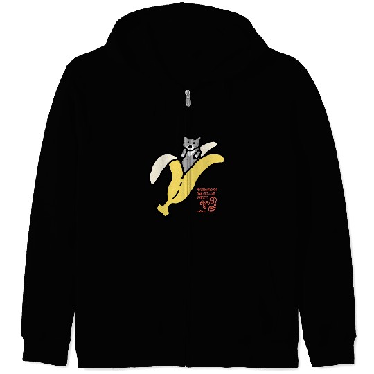 Bananyang - 020. Gray Spotted Tuxedo Zip Hoodies