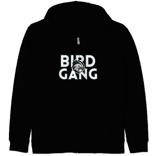 Eagle Head Bird Gang Logo Design Zip Hoodies