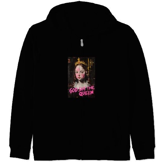 God Save the Queen Zip Hoodies