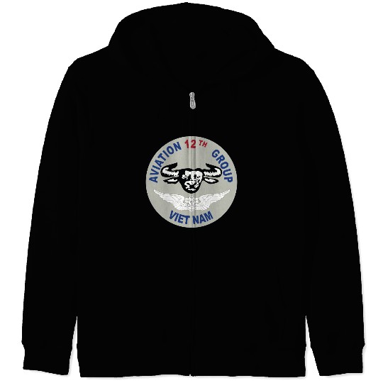 Army 12th Aviation Group Vietnam SSI wo T Zip Hoodies