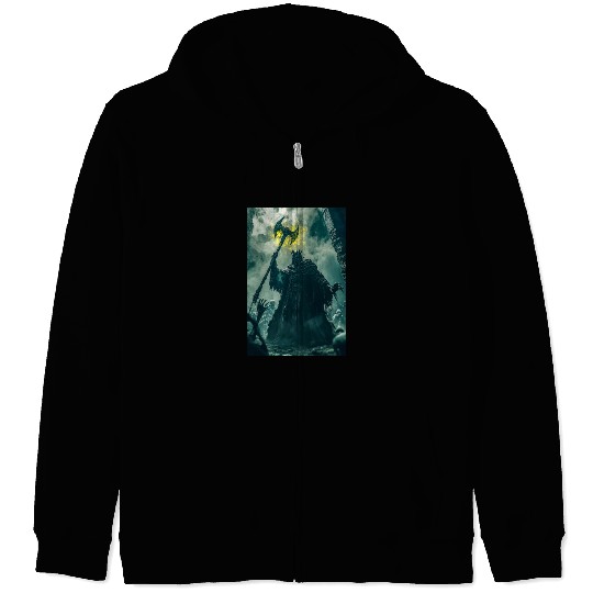Dark Necromancer Rises Zip Hoodies