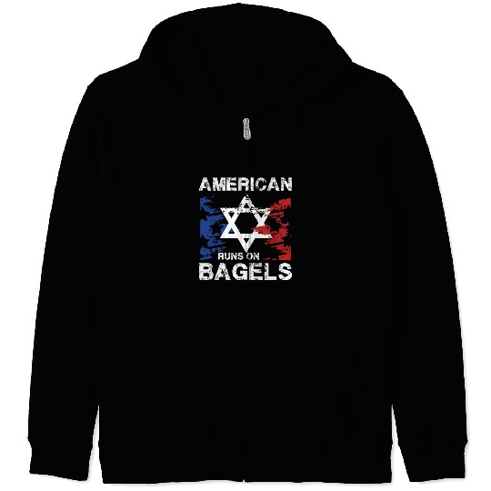 American Pride with Star and Bagel Spirit Zip Hoodies