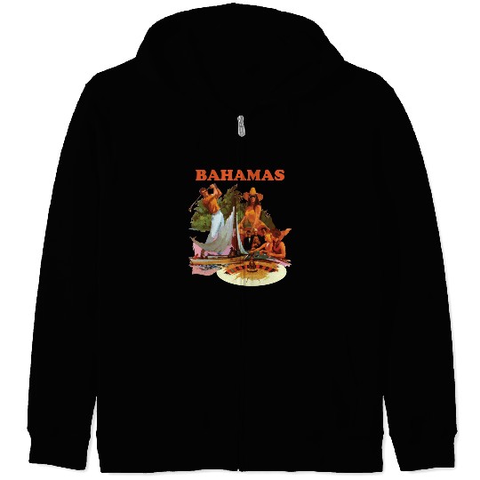 Bahamas, Collage Zip Hoodies