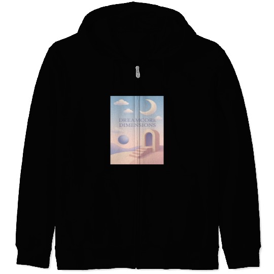 Dreamcore Dimensions Celestial Scene Zip Hoodies