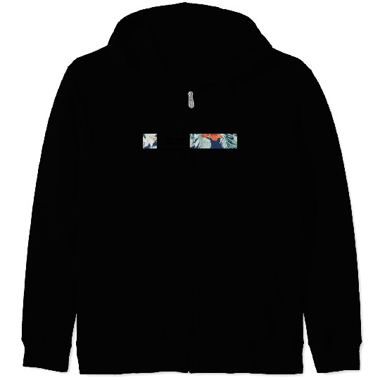 Tropical Botanical Bliss Zip Hoodies