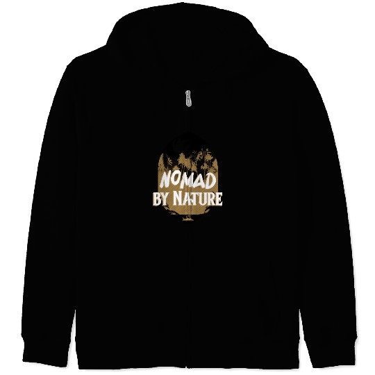 Nomad by Nature Tropical Leaf Design Zip Hoodies