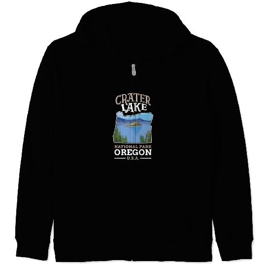 Crater Lake National Park US Oregon Zip Hoodies