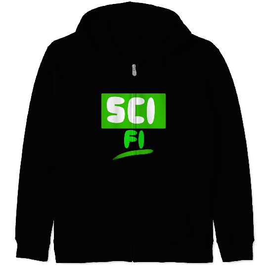 Sci-fi typography for science fiction lovers  Zip Hoodies