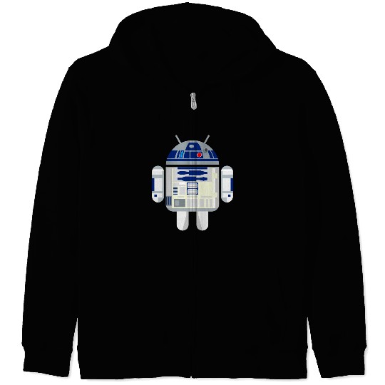 R2D2 Android Zip Hoodies