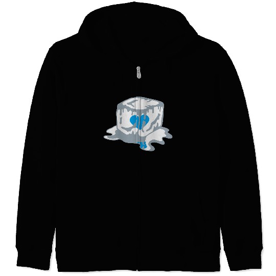 Ice Cube Heart Zip Hoodies