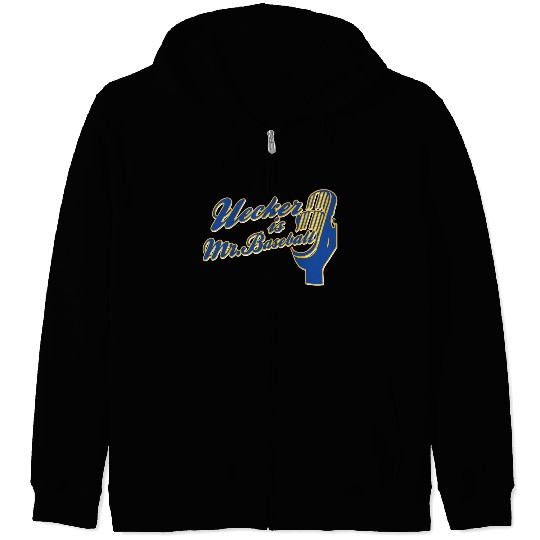 Ueck Uecker Milwaukee Mr. Baseball Zip Hoodies