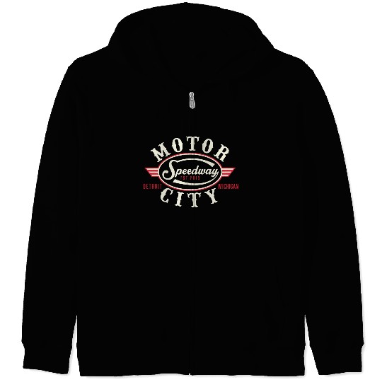 MOTOR CITY SPEEDWAY Zip Hoodies