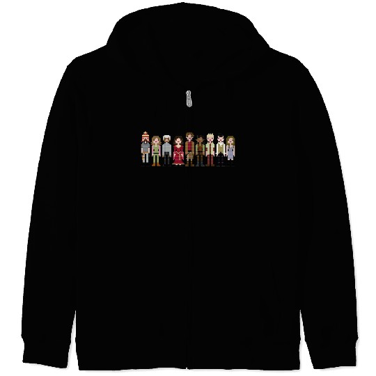 Firefly Cast Cross Stitch Zip Hoodies
