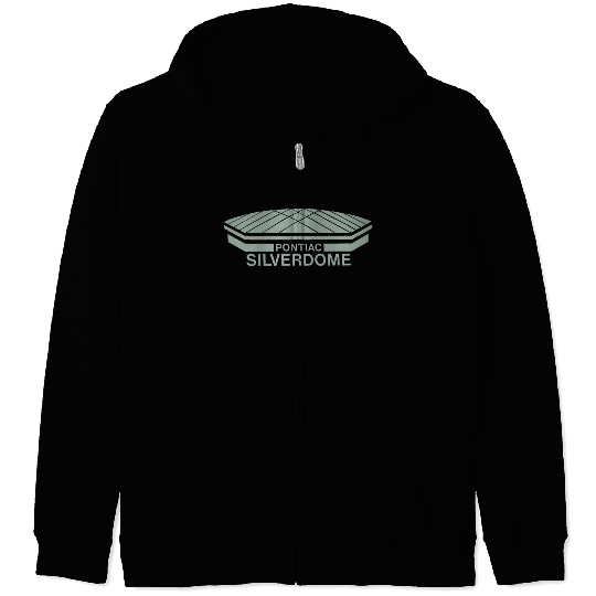 Old School Vintage Pontiac Silverdome Zip Hoodies