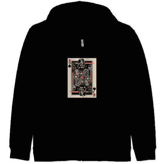 Star wars poker cards lover Zip Hoodies