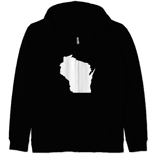 Coloring Book Wisconsin Zip Hoodies