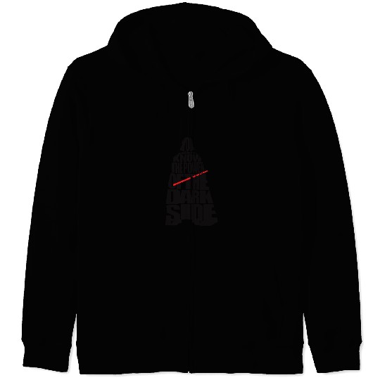 Cool Star Wars Darth Vader typography Zip Hoodies