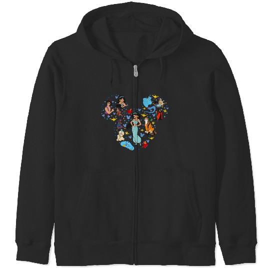 Aladin Princess Jasmine Zip Hoodies Mickey Head Zip Hoodies Disney Mickey Icon Zip Hoodies