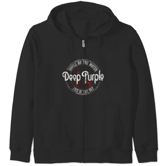 Men's Deep Purple Rock Band Trend Zip Hoodies