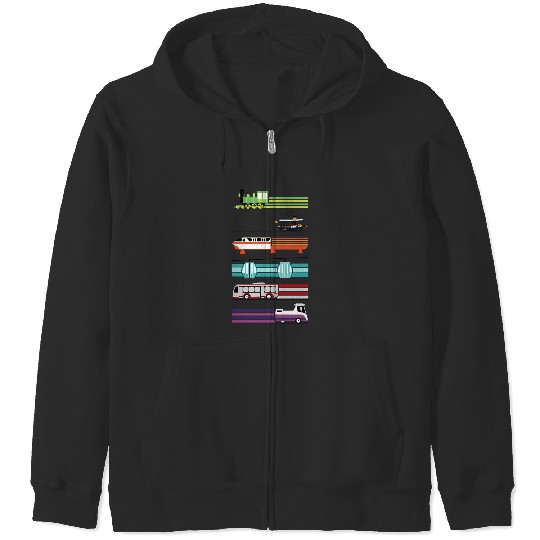 Magical Transportation - Disney World - Zip Hoodies