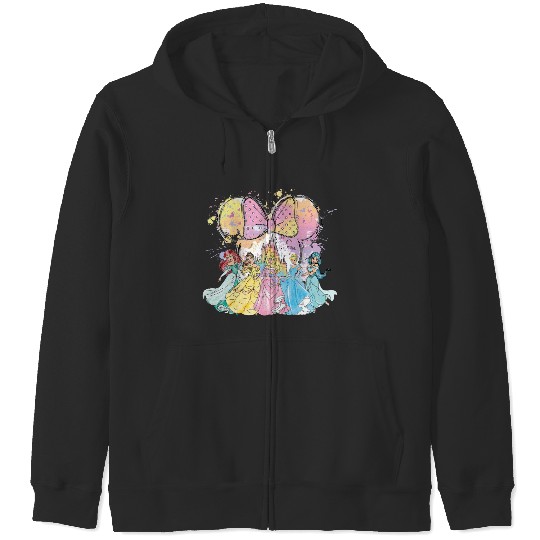 Watercolor Disney Princess Zip Hoodies, Disney Castle Zip Hoodies, Disney Birthday Princess