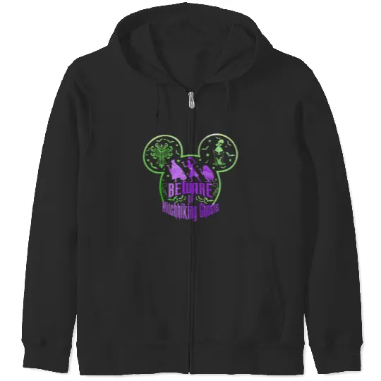 Beware Of Hitchhiking Ghosts Halloween Zip Hoodies, Disney Haunted Mansion