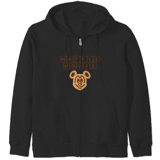 Waffle Mouse Zip Hoodies,Disney Epcot Zip Hoodies,Mickey Mouse Head,Disney World Zip Hoodies